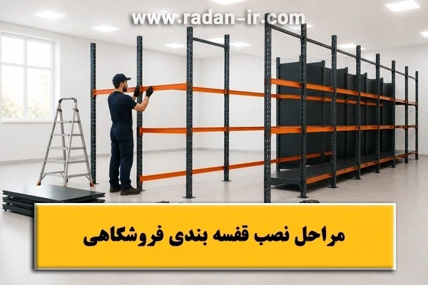 مراحل نصب قفسه ‌بندی فروشگاهی